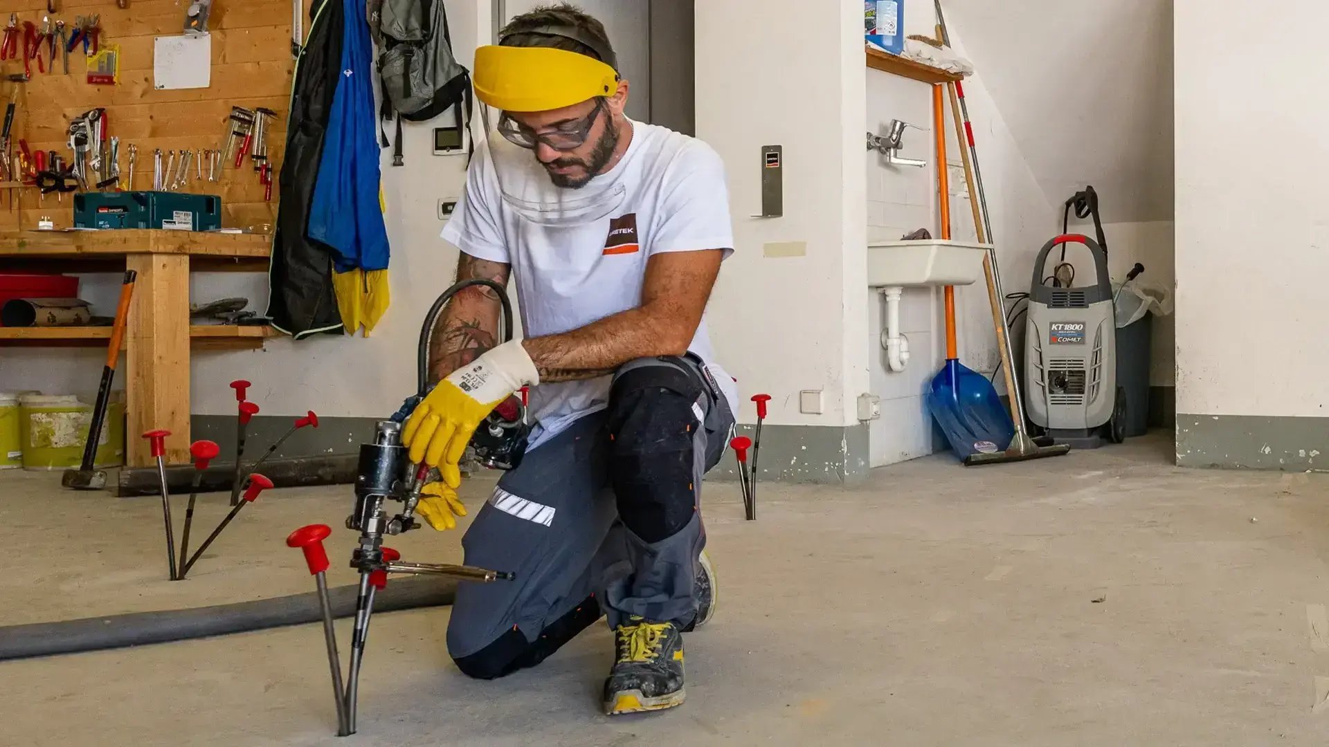 Inyección de resina expansiva Uretek Geoplus®